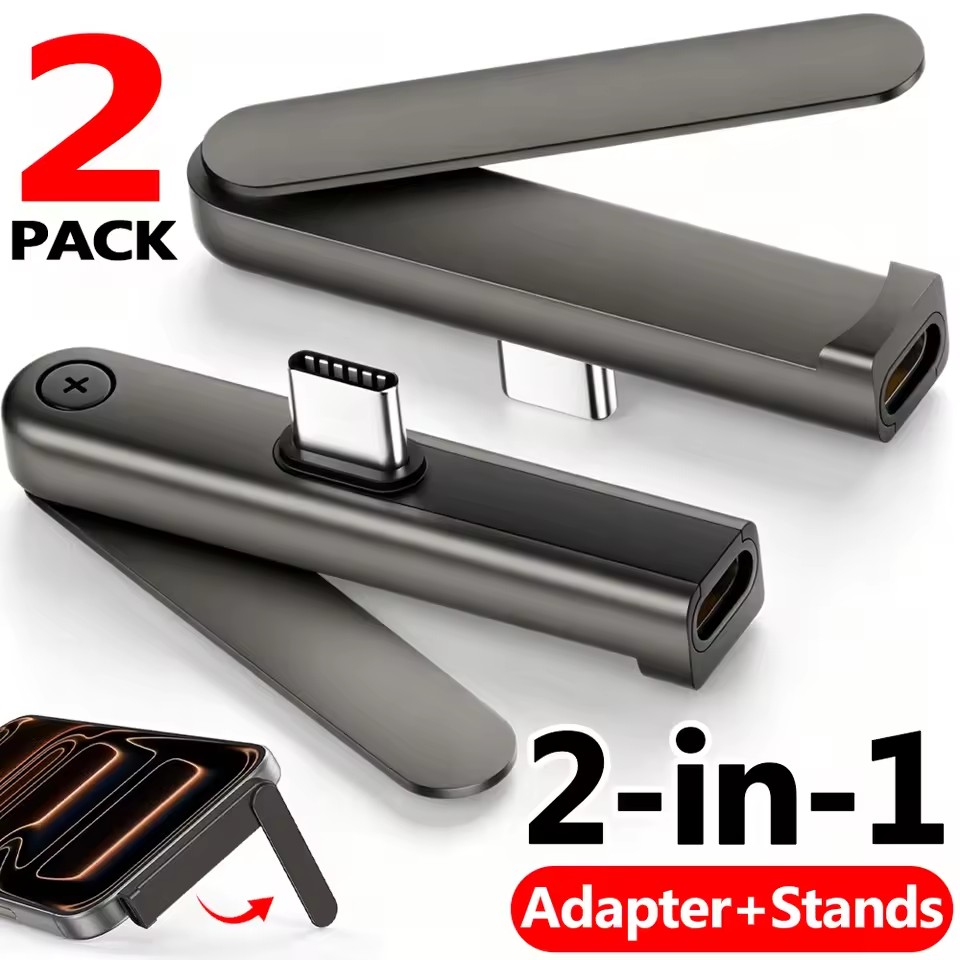 Standing Desk - 2/1 buah Adaptor Portabel USB-C ke