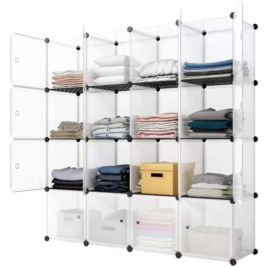Bookshelf - Rak Penyimpanan Kubus 16, Rak Buku,
