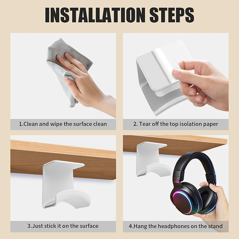 Penyangga Headphone Universal, - Standing Desk ulasan dan harga