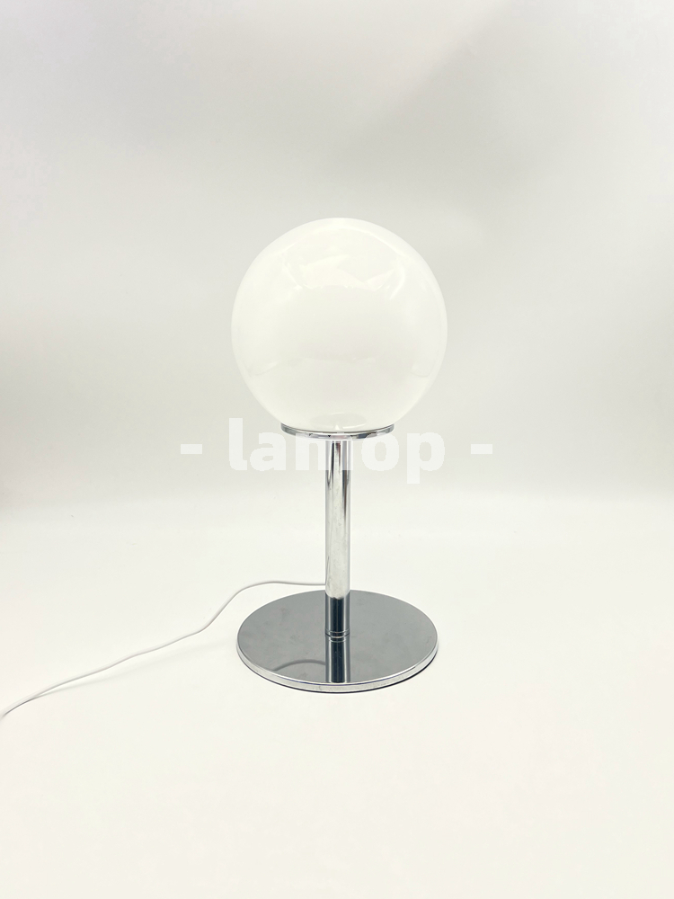 Lampu Meja Krom Bulat Putih Su - Desk Lamp ulasan dan harga