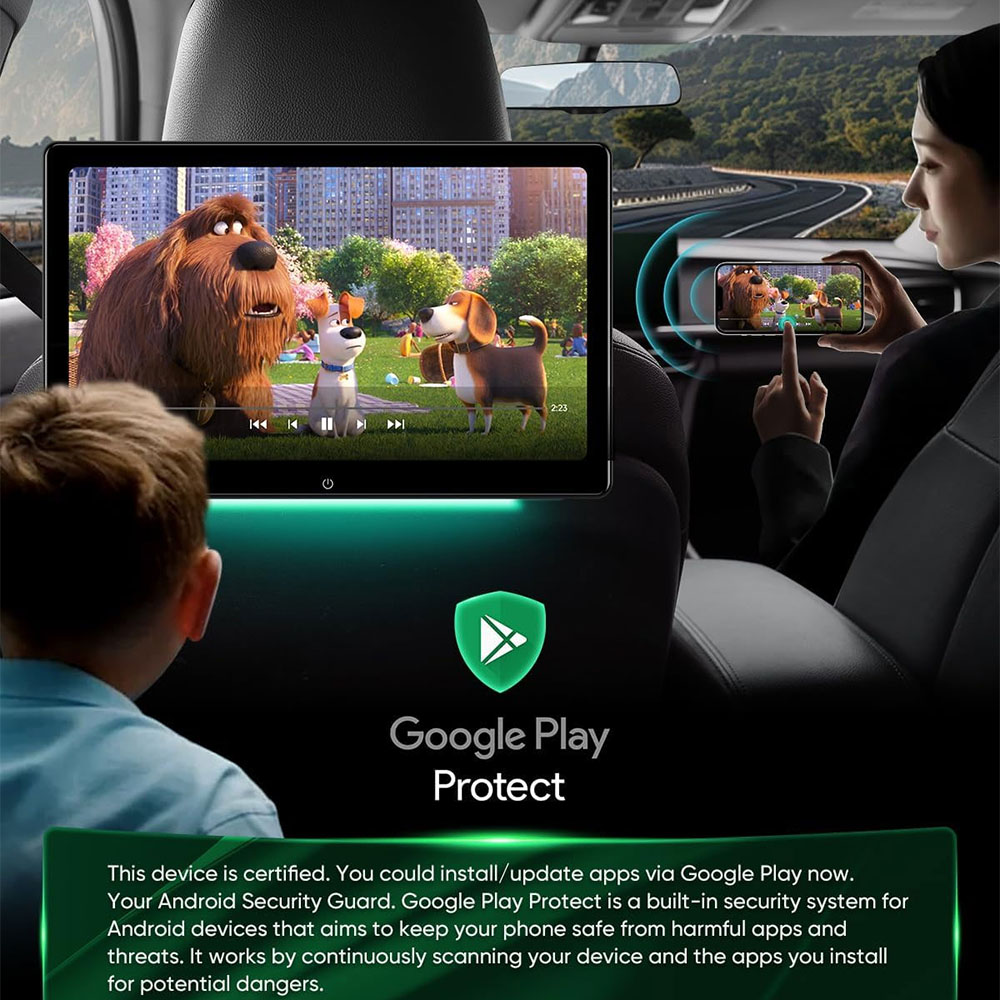 Monitor Headrest Android 14 In - Monitor Stand ulasan dan harga