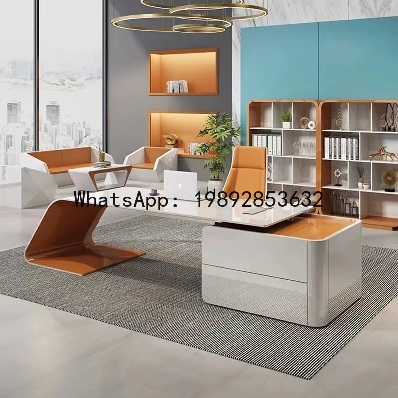 H5.15  meja eksekutif - meja m - Office Chair ulasan dan harga