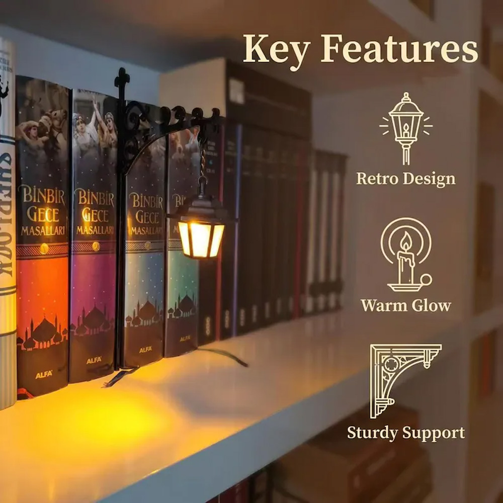 Lampu Hias Rak Buku Gaya Retro - Bookshelf ulasan dan harga