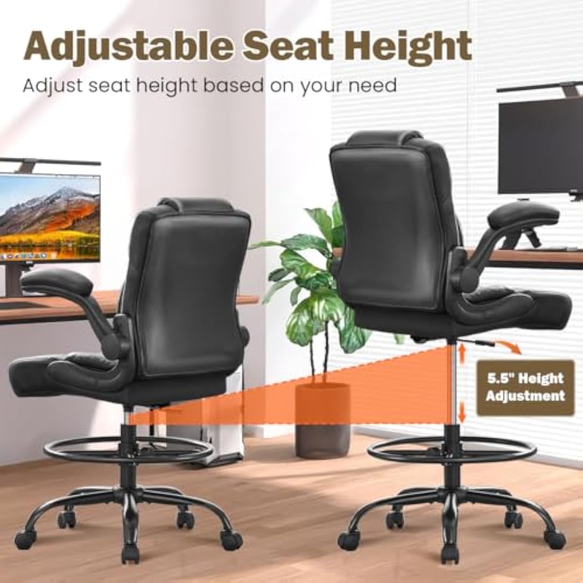 Bangku Tinggi Ergonomis untuk  - Standing Desk ulasan dan harga